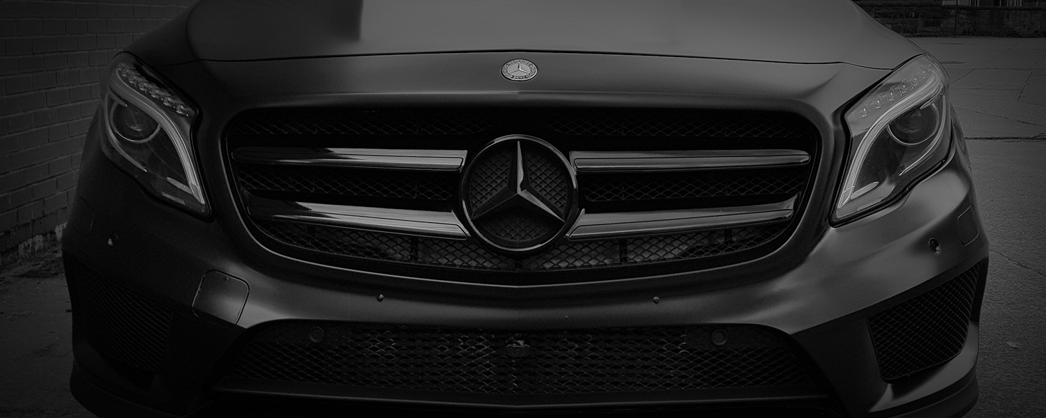 Mercedes Satin Black Wrap SB Vehicle Wraps
